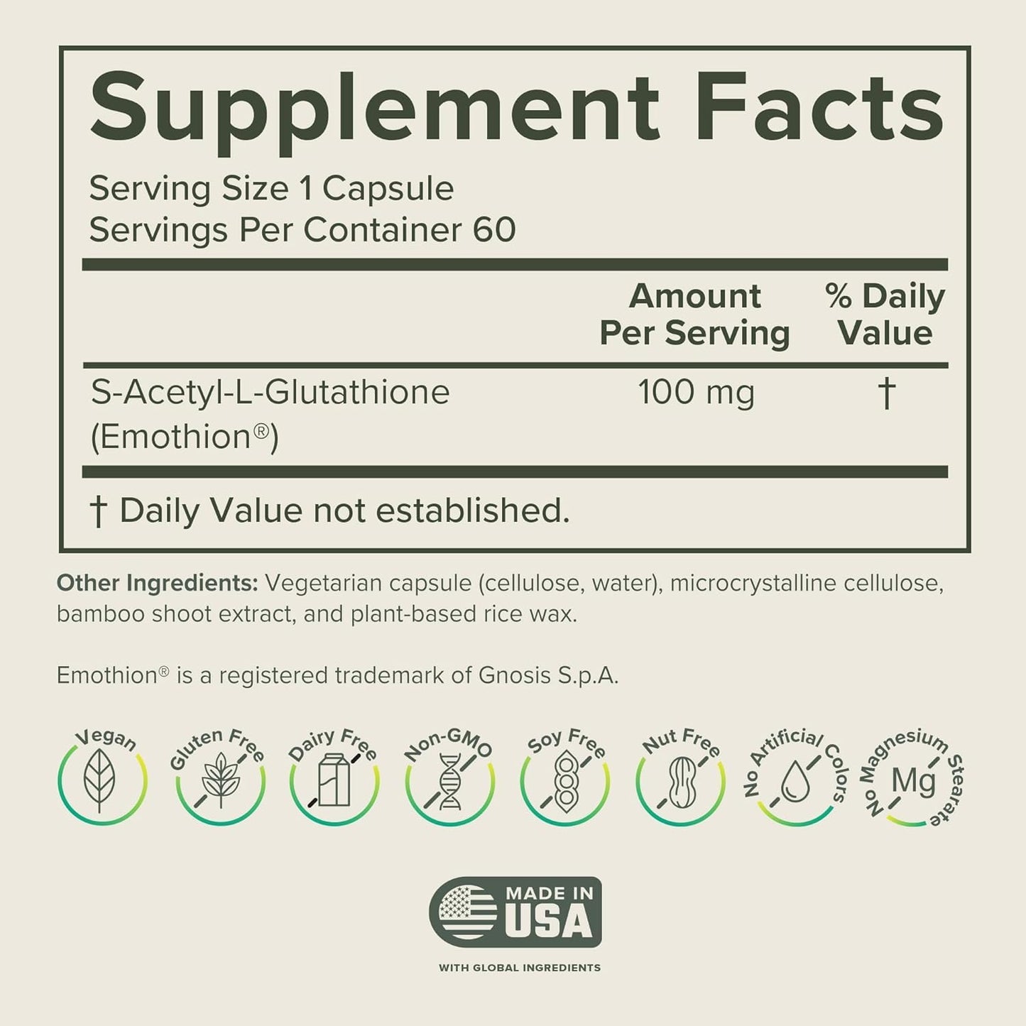 Prominent Nutrition S-Acetyl L-Glutathione Supplement - Liver Detox & Antioxidant Support | Vegan 2-Pack