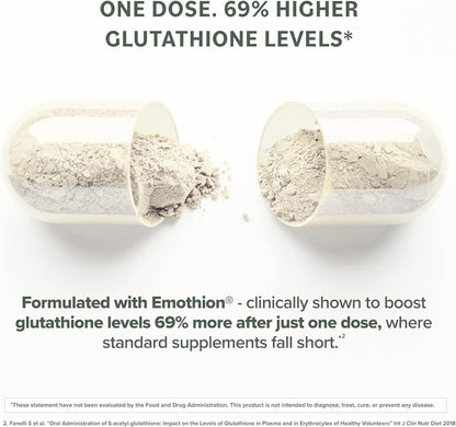 Prominent Nutrition S-Acetyl L-Glutathione Supplement - Liver Detox & Antioxidant Support | Vegan 2-Pack