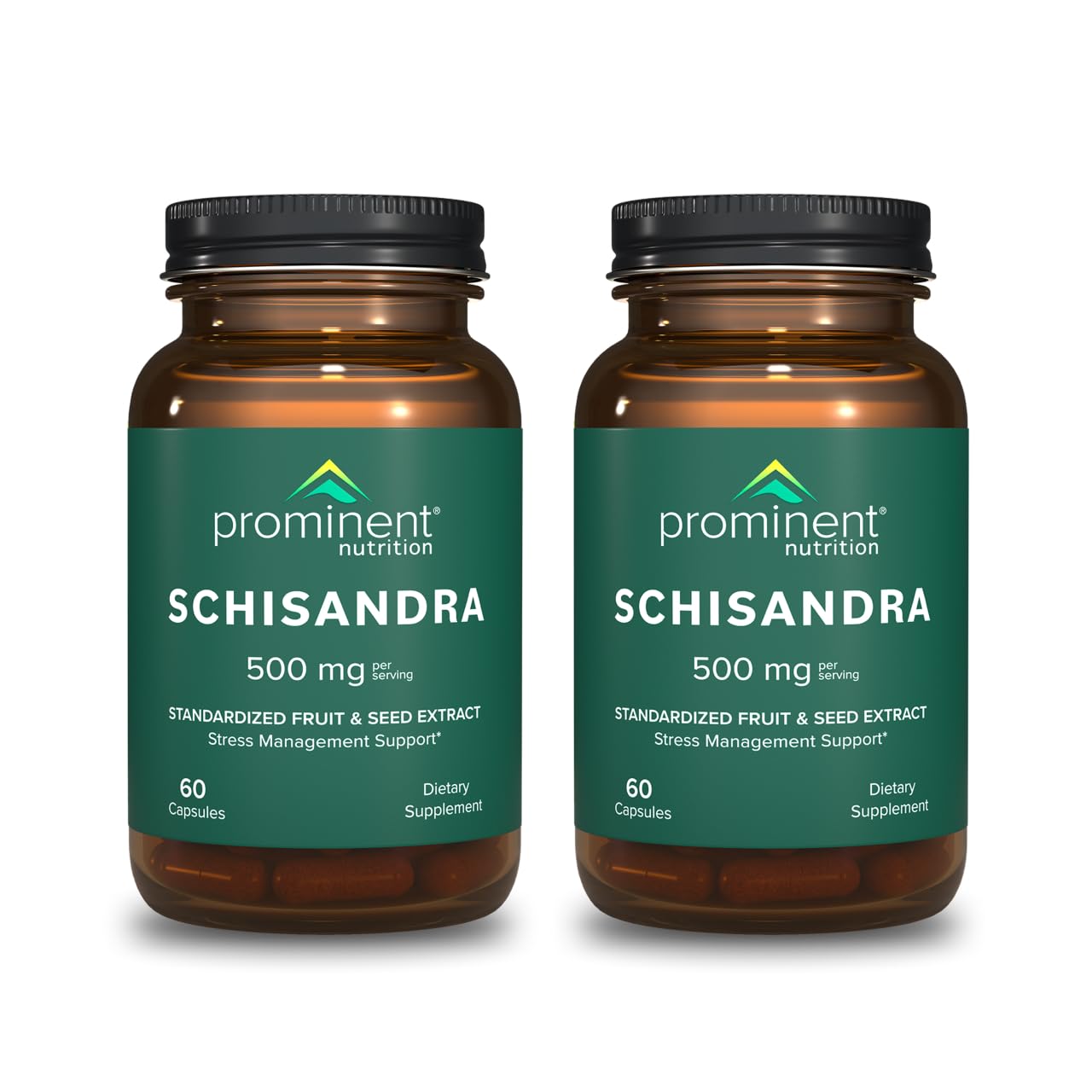 Prominent Nutrition Schisandra Berry Extract – 500 mg Standardized Schisandrins, Pure Schisandra Chinensis, 2 Pack