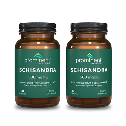 Prominent Nutrition Schisandra Berry Extract – 500 mg Standardized Schisandrins, Pure Schisandra Chinensis, 2 Pack