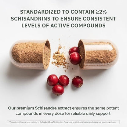 Prominent Nutrition Schisandra Berry Extract – 500 mg Standardized Schisandrins, Pure Schisandra Chinensis, 2 Pack