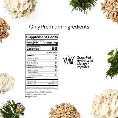 Promix Hydrolyzed Collagen Peptides - Grass-Fed Type I & III, Unflavored, 2 x 2.5 lb | ProMix Nutrition