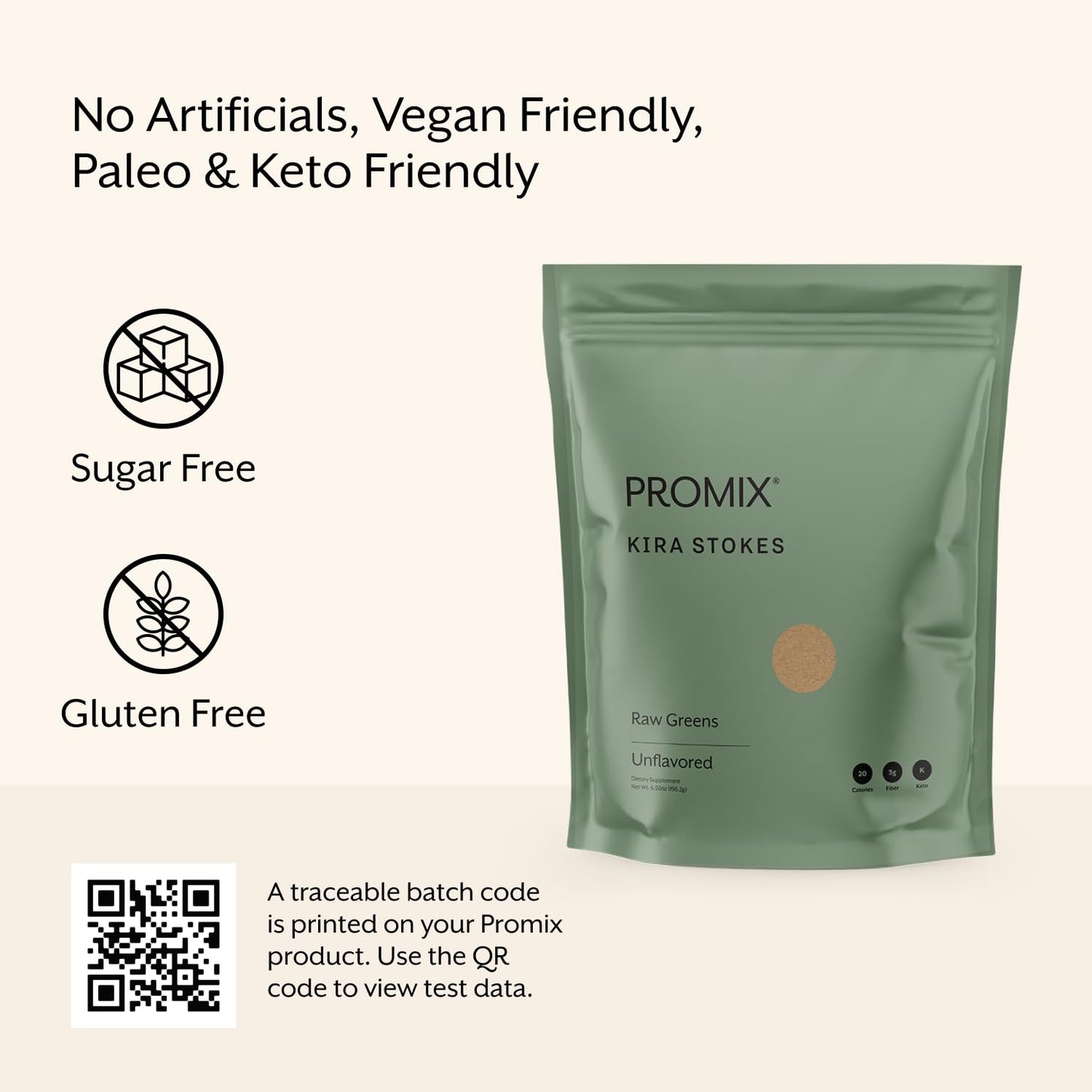 ProMix Nutrition Raw Greens Superfood Blend - Sprouted Alfalfa, Wheatgrass, Ashwagandha & Rhodiola - 30 Servings