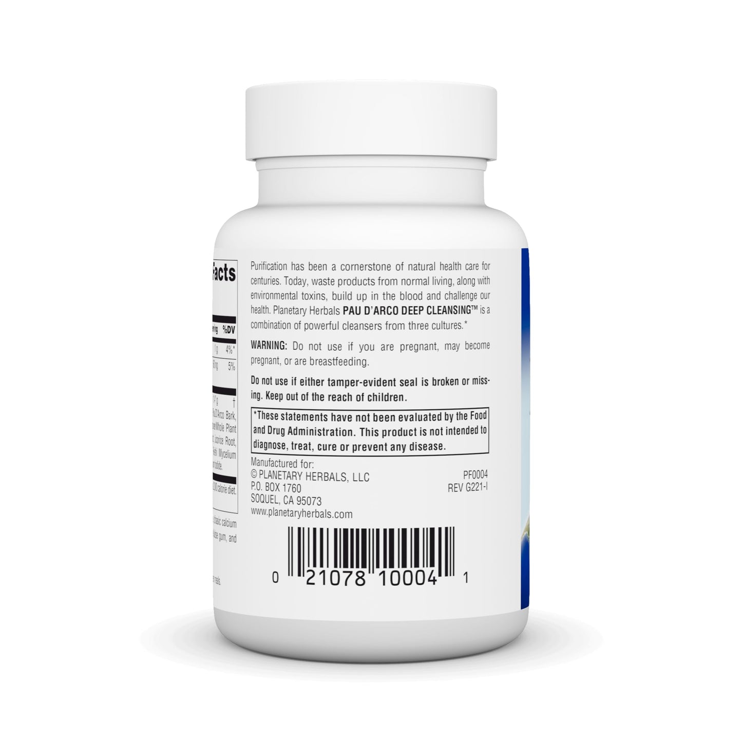 Planetary Herbals Pau D'Arco Deep Cleansing – 735 mg Herbal Supplement (72 Tablets)