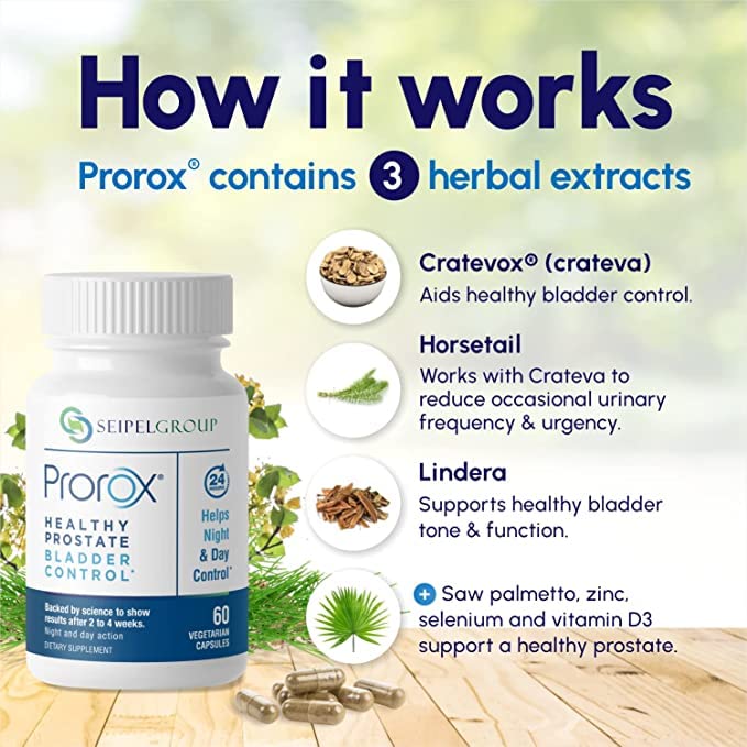 PROROX Prostate & Bladder Support – Saw Palmetto, 60 Vegetarian Capsules