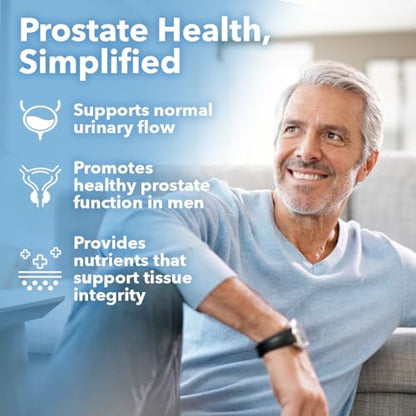 LifeSeasons Pros-T Prostate Support Supplement – Saw Palmetto, Phytosterol, Zinc, Nettle, Vitamin D-3 & B6 | 60 Softgels