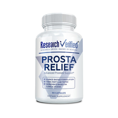 Research Verified ProstaRelief - Saw Palmetto & Bioperine – Prostate & Urinary Health (90 Capsules)