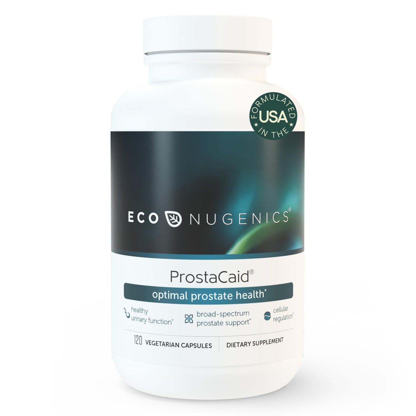 EcoNugenics ProstaCaid – Prostate Health Supplement for Men (Saw Palmetto, DIM, Turmeric) – 120 Capsules