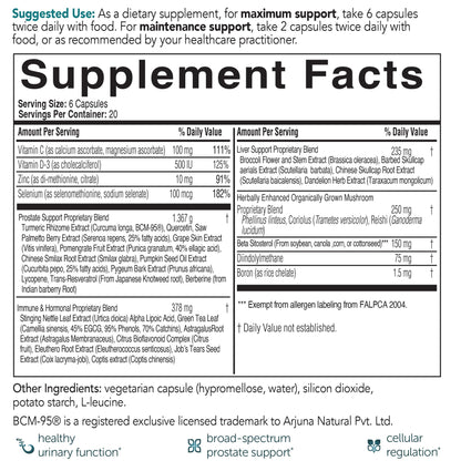 EcoNugenics ProstaCaid – Prostate Health Supplement for Men (Saw Palmetto, DIM, Turmeric) – 120 Capsules