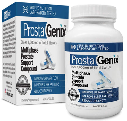 ProstaGenix Multiphase Prostate Supplement – 90 Capsules | Featured on Larry King Show, 1M+ Sold