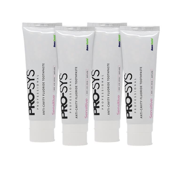 PRO-SYS Sensitive Toothpaste – Cavity Protection & Enamel Repair (Pack of 4)