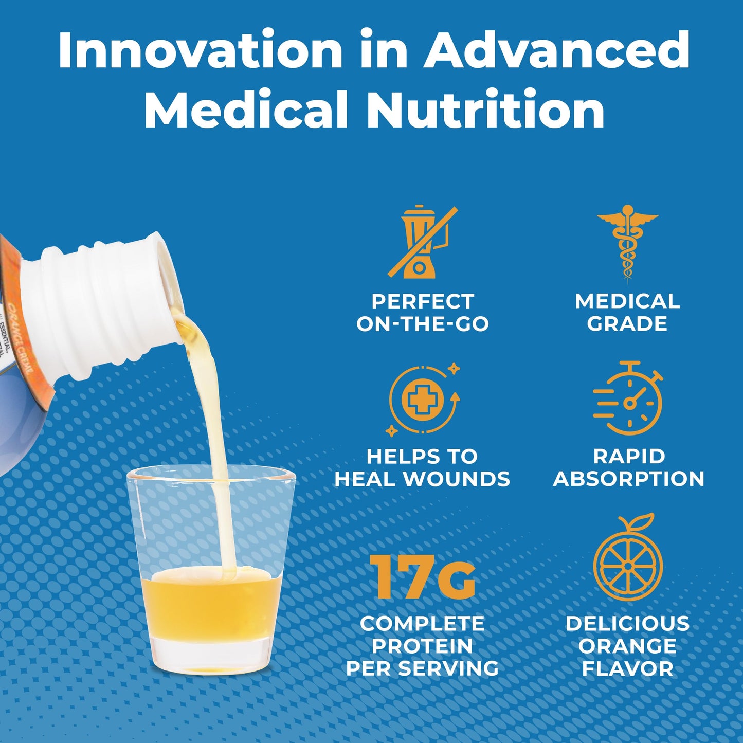 ProT Gold Liquid Collagen Protein Shot - 17g Protein, 2g Arginine, Gluten Free, Sugar Free, Orange Creme, 30 fl oz
