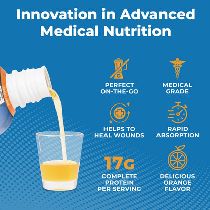 ProT Gold Liquid Collagen Protein Shot - 17g Protein, 2g Arginine, Gluten Free, Sugar Free, Orange Creme, 30 fl oz