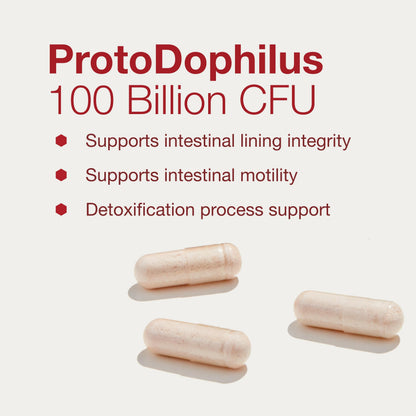 Proto Dophilus 100 Billion Probiotic – 10 Strains | Digestive Health & Detox (30 Veg Caps)