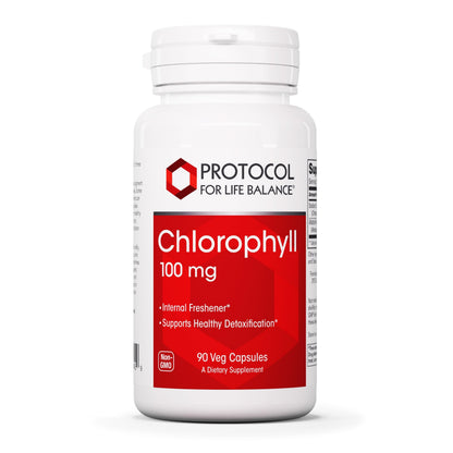 Protocol Chlorophyll – Detox, Liver Support & Internal Deodorant | 90 Veg Capsules (Non-GMO, Soy Free)