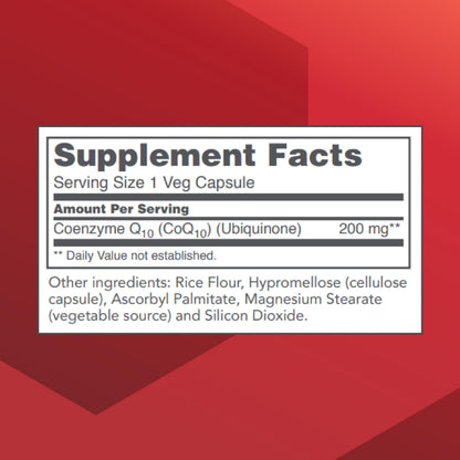 Protocol CoQ10 200 mg | Heart Health Support | Vegan & Non-GMO | 30 Veg Capsules