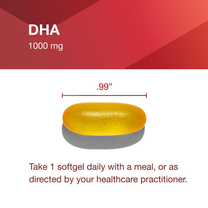 Protocol DHA-1,000 Extra Strength DHA 1,000mg Fish Oil – Brain Health & Support | Easy Digestion | Non-GMO & Halal | 90 Softgels