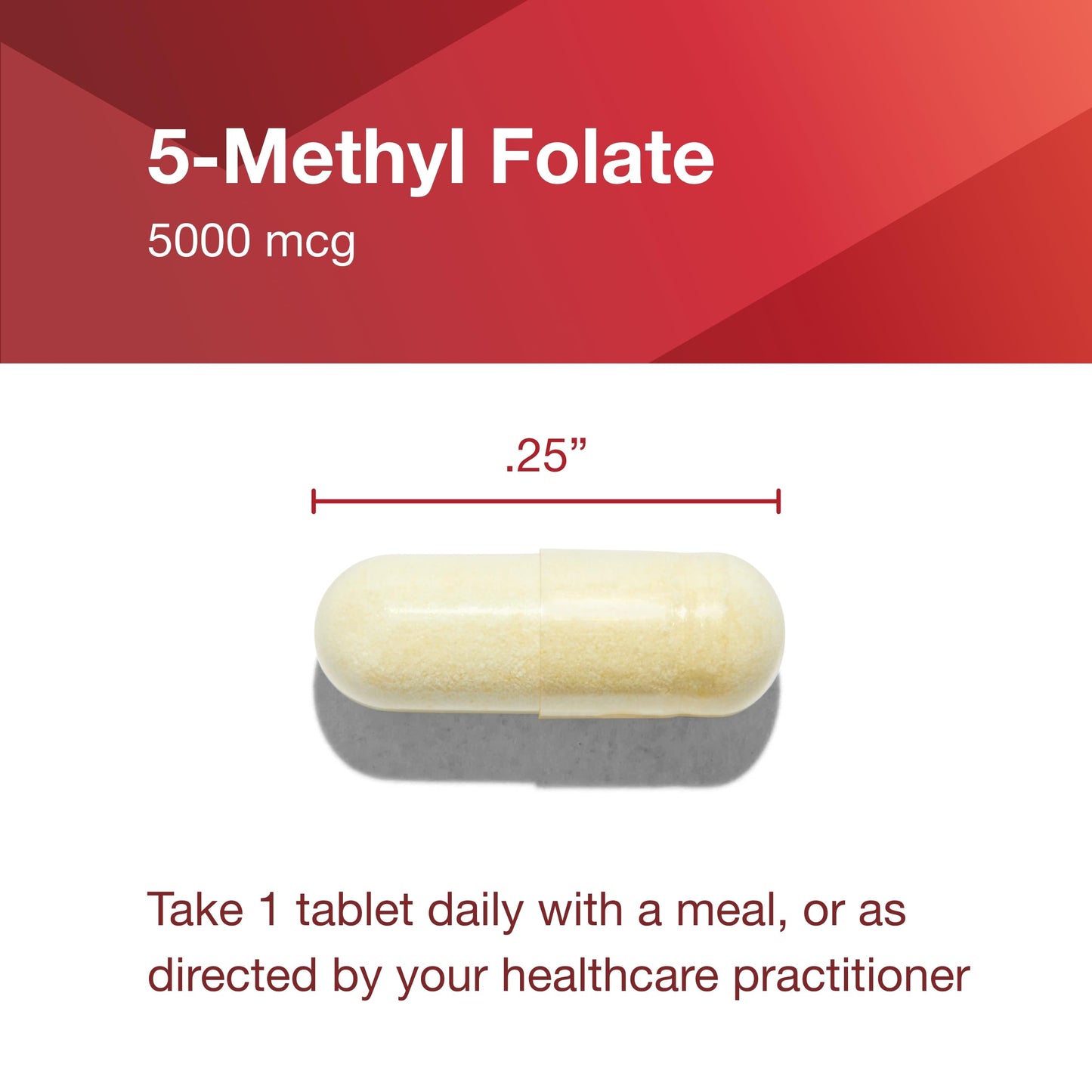 Protocol For Life Balance 5-Methylfolate 5,000 mcg – Brain Support – Vegan Kosher – 50 Veg Caps
