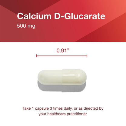 Calcium D-Glucarate 500mg Detox Support – Non-GMO, Dairy Free | Protocol for Life Balance