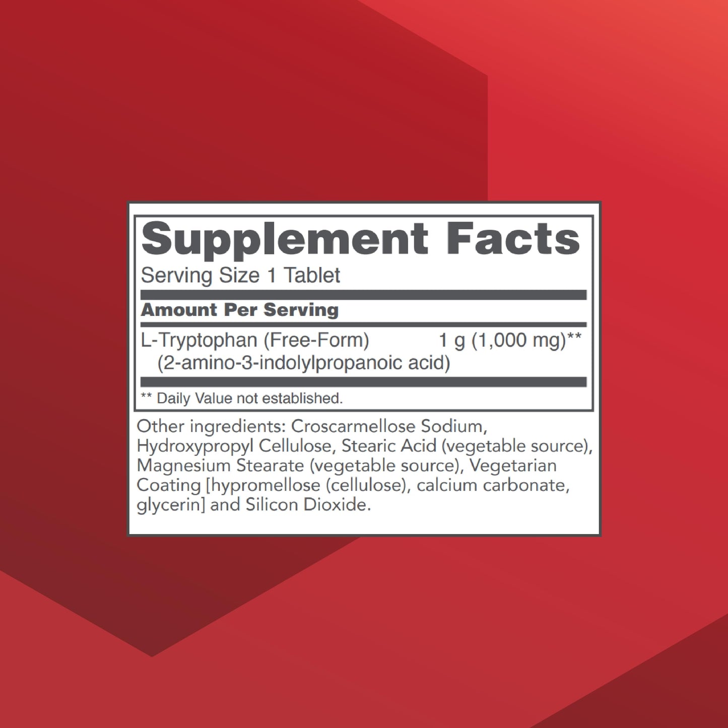 L-Tryptophan 1000mg - Sleep Support by Protocol for Life Balance (60 Tabs)