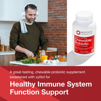 Probiotic Chewables 2B CFU - Digestive Immune Support | Halal & Vegan