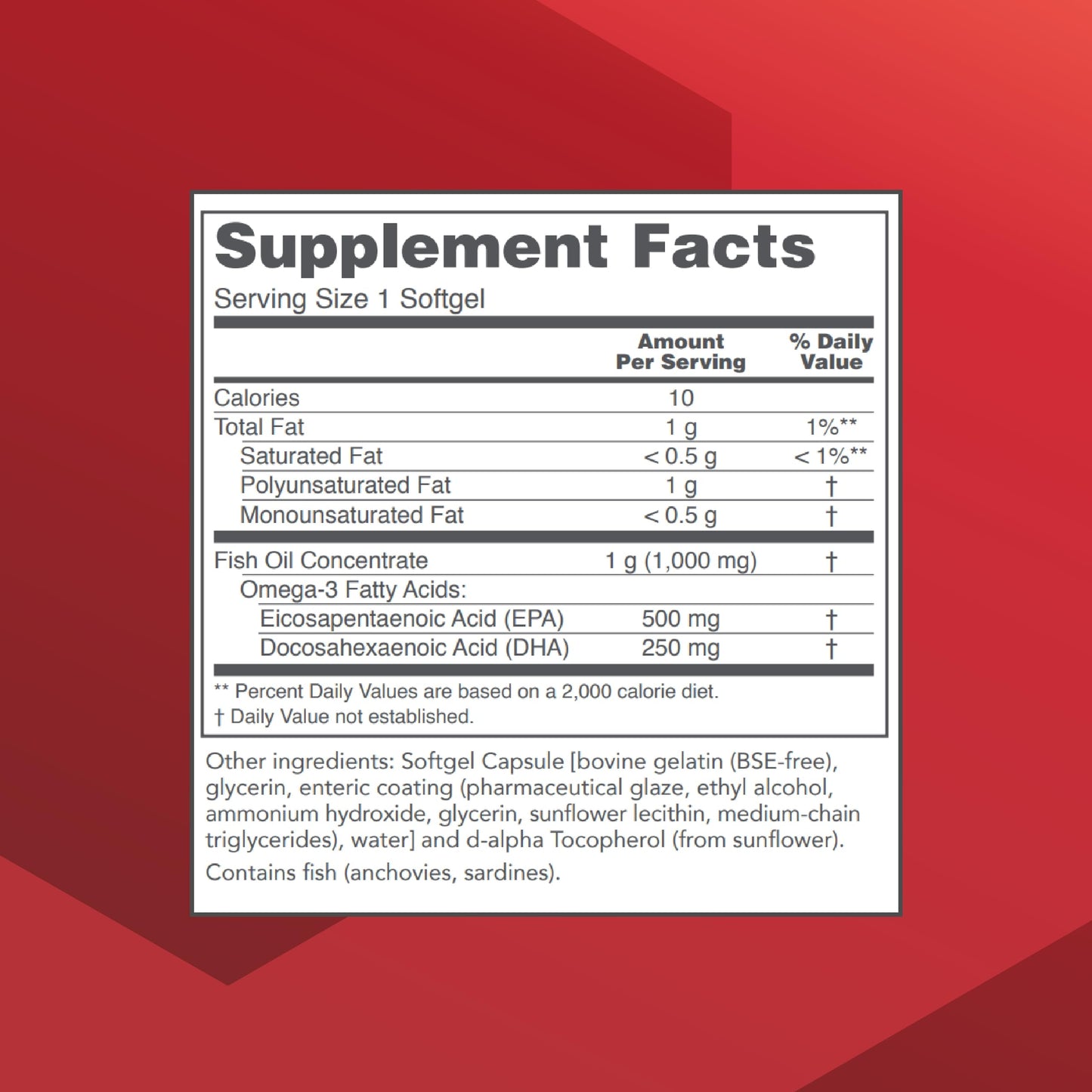 Protocol Ultra Omega-3 500mg EPA / 250mg DHA – Heart & Brain Support | Non-GMO & Halal | 180 Softgels
