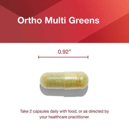 Protocol Ortho Multi Greens – Multivitamin with Green Superfoods, Iron Free (180 Veg Caps)