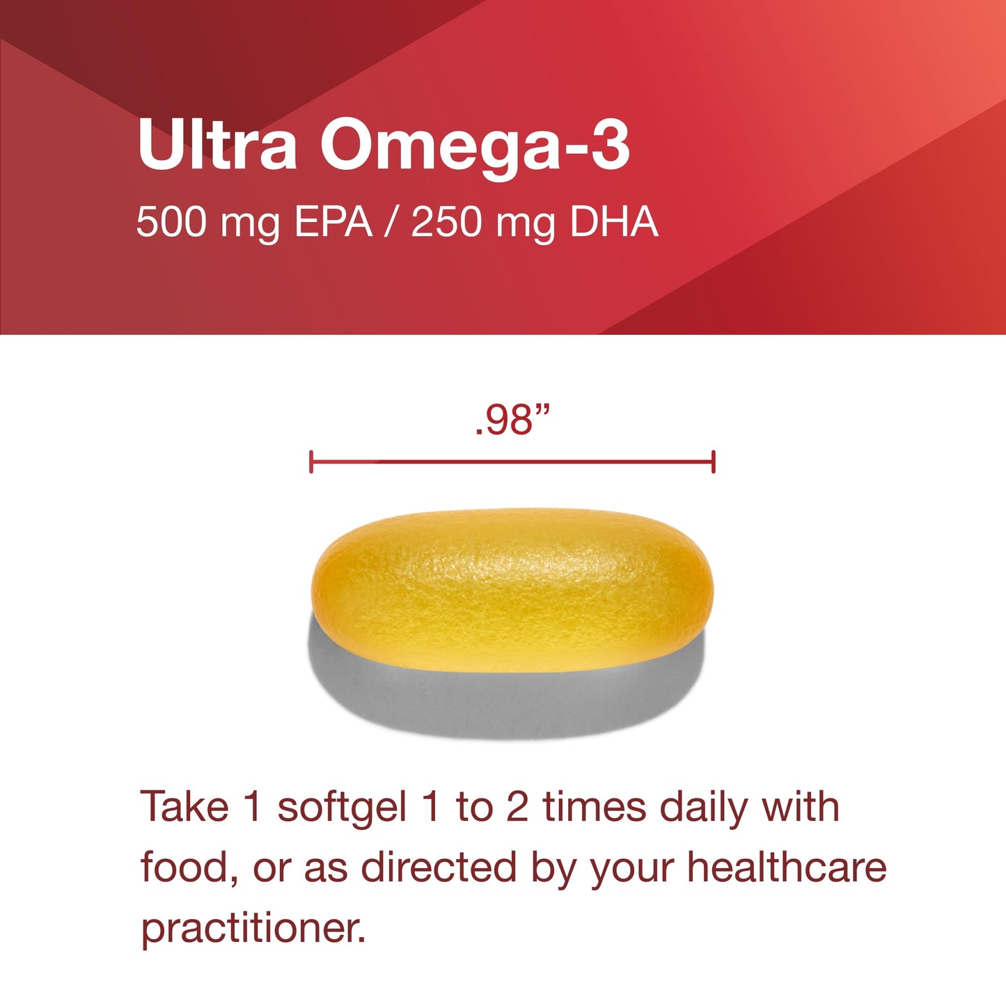 Protocol Ultra Omega-3 500mg EPA / 250mg DHA – Heart & Brain Support | Non-GMO & Halal | 180 Softgels