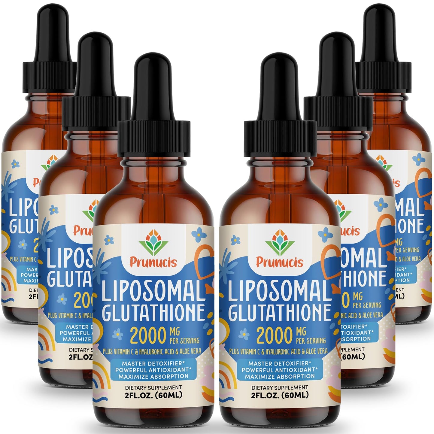 Prunucis 2000MG Liposomal Glutathione Liquid – 98% Absorption | Vegan