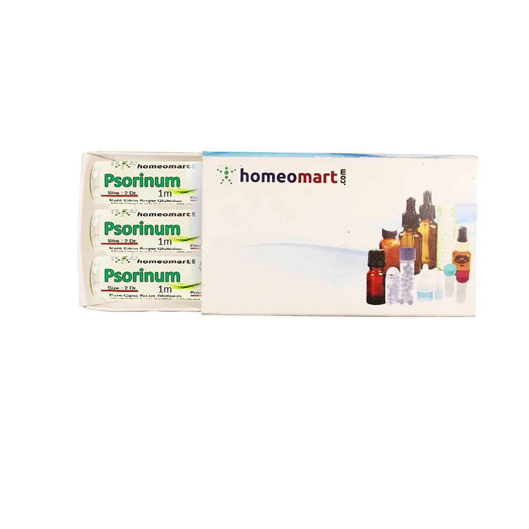 Homeomart.com Psorinum Homeopathy Pellets (Pills) in 1M Potency, Pack of 3