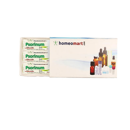 Homeomart.com Psorinum Homeopathy Pellets (Pills) in 1M Potency, Pack of 3