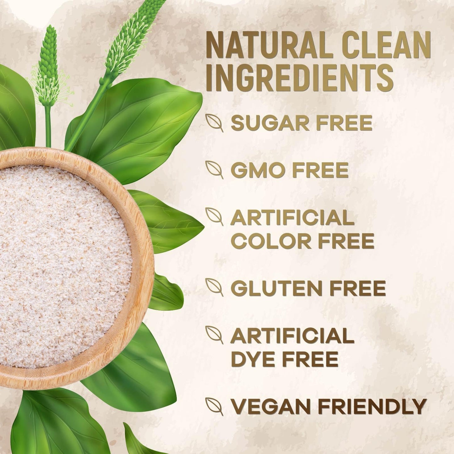 Psyllium Husk Capsules 1500 mg – Plant-Based Fiber (Vegan, Non-GMO) 120 Caps