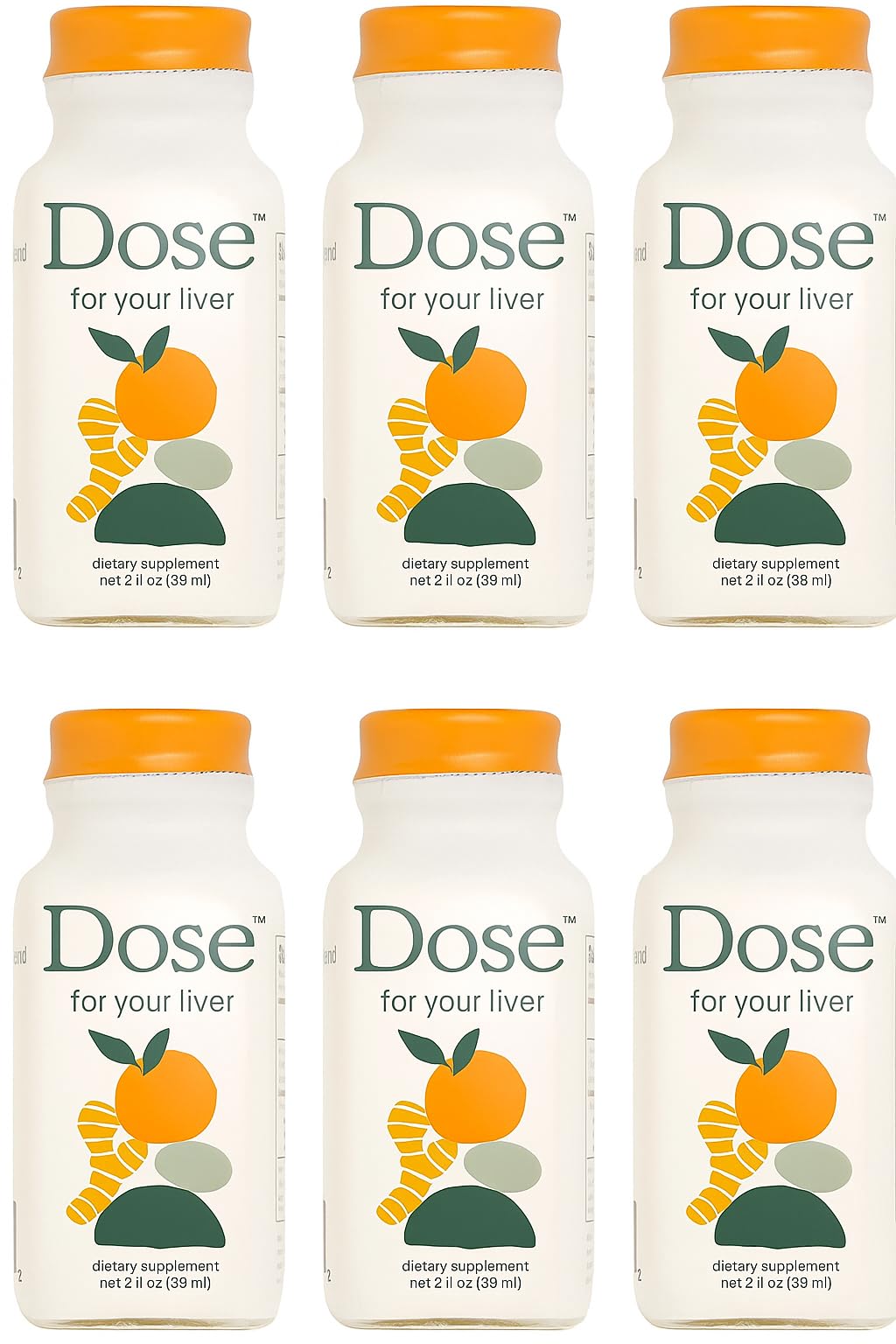 Pulpito Liver Cleanse Detox Shots 6-Pack – 2oz Herbal Wellness with Milk Thistle, Turmeric & Dandelion