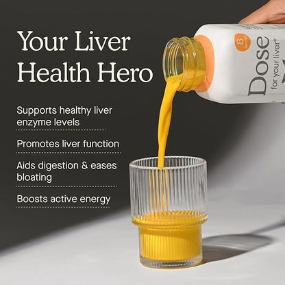 Pulpito Liver Cleanse Detox Shots 6-Pack – 2oz Herbal Wellness with Milk Thistle, Turmeric & Dandelion