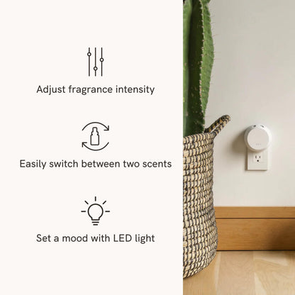 Pura 4 Smart Home Fragrance Starter Set | Scent Diffuser for Home - Linens & Surf, Lavender Fields, White Tea No.1, Yuzu Citron