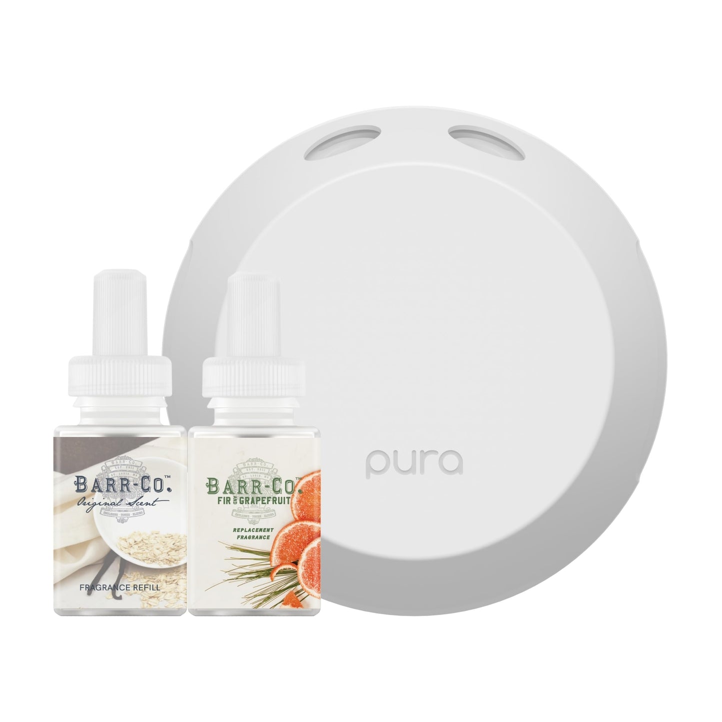 Pura 4 Smart Diffuser Starter Set – Home Fragrance with Original + Fir & Grapefruit Refills