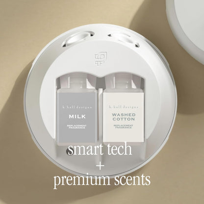 Pura Smart Home Fragrance Device Starter Set – Pura 4 with Milk & Cotton Refills