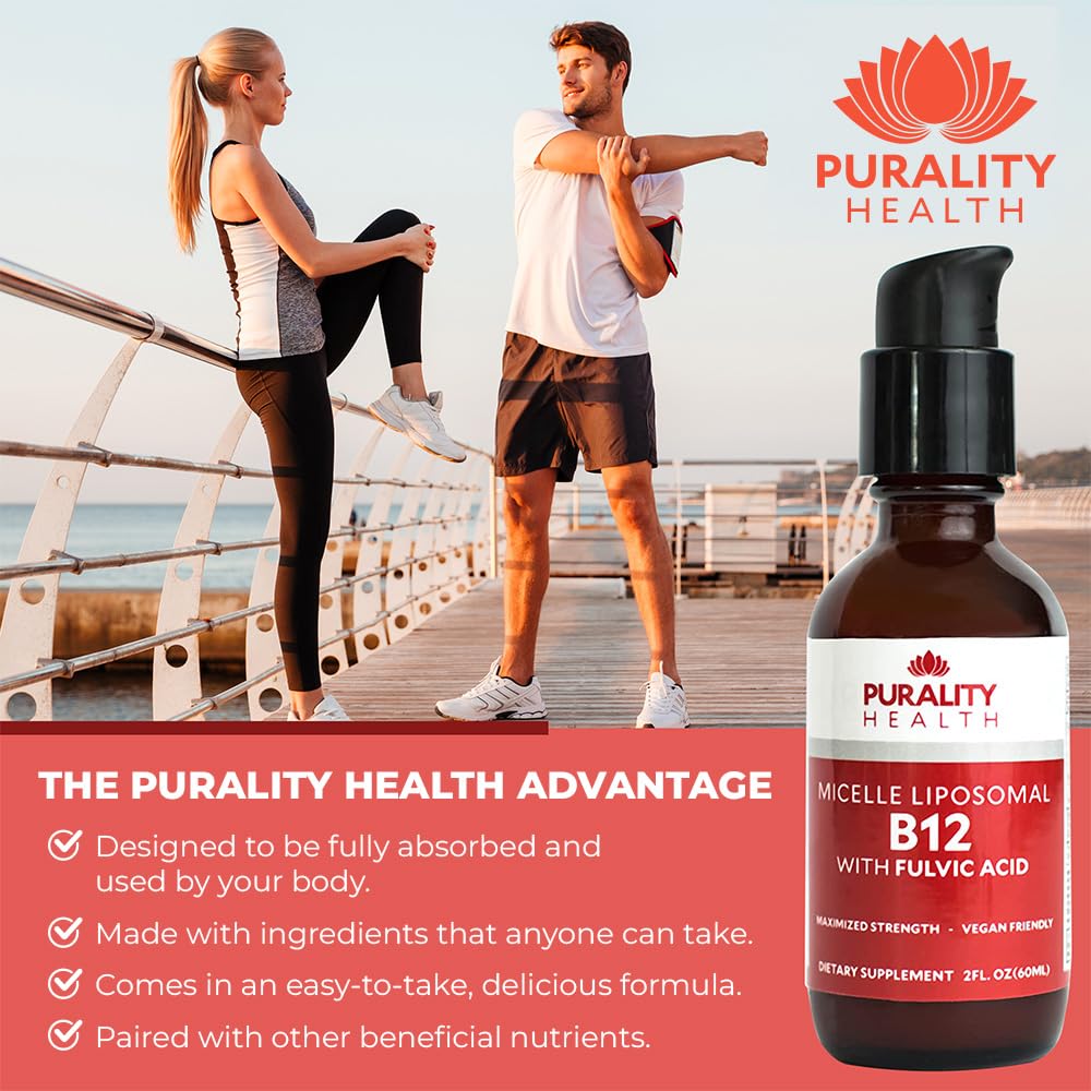 Purality Health Micelle Liposomal Vitamin B12 2500 mcg | Vegan, Methylcobalamin