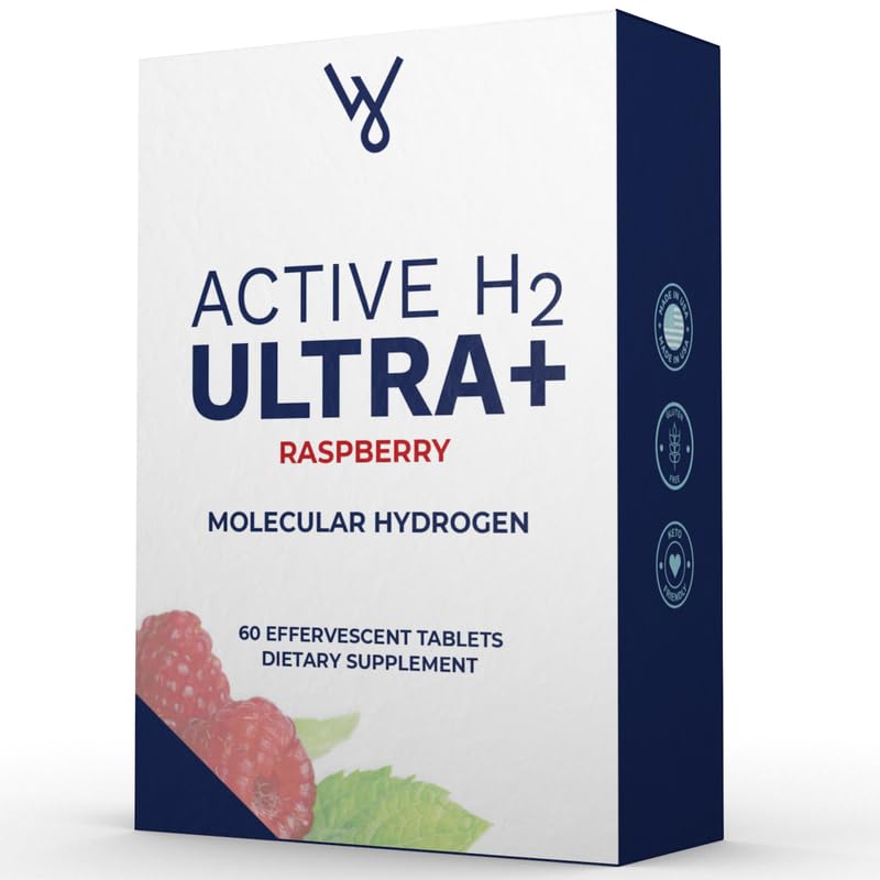 Purative H2 Ultra+ Hydrogen Water Tablets – Raspberry, 60 Servings