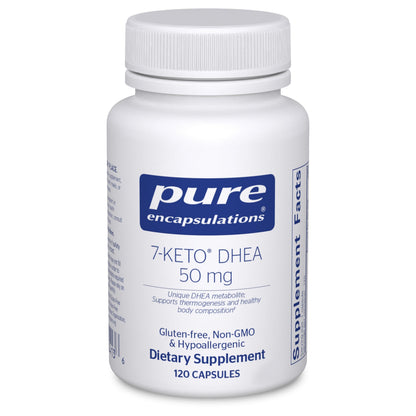 Pure Encapsulations 7-Keto DHEA 50 mg | Supports Thermogenesis & Healthy Body Composition | 120 Capsules