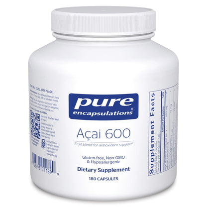 Pure Encapsulations Acai 600 | Berry Supplement for Antioxidants, Fiber & Immune Support | 180 Capsules