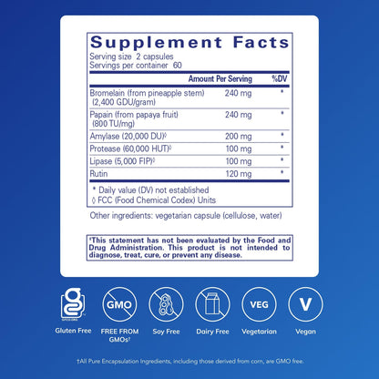 Pure Encapsulations A.I. Enzymes – Plant Enzyme Formula for Joint, Muscle & Digestive Support | 120 Capsules
