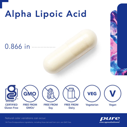 Pure Encapsulations Alpha Lipoic Acid 200 mg - 60 Vegan Capsules | Antioxidant & Metabolic Support