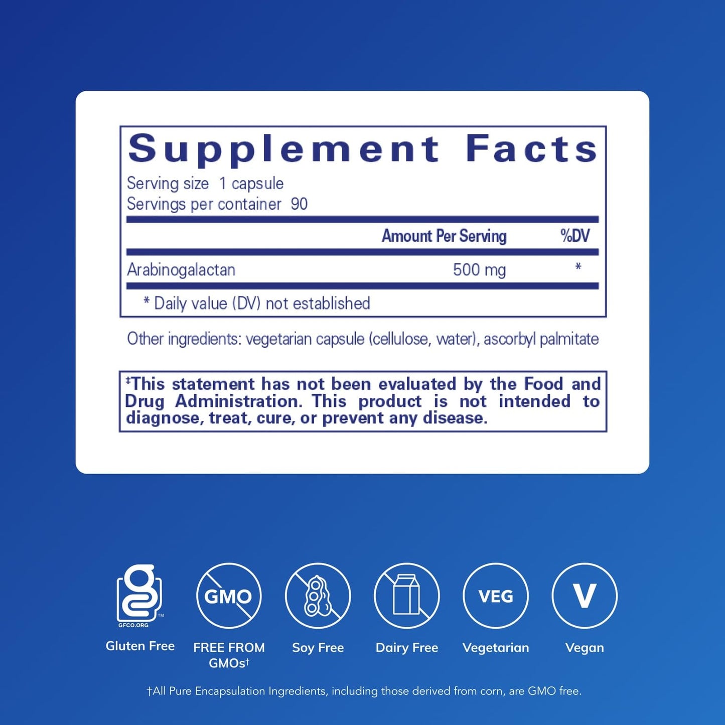Pure Encapsulations Arabinogalactan – Immune, Liver & Colon Health | 90 Capsules