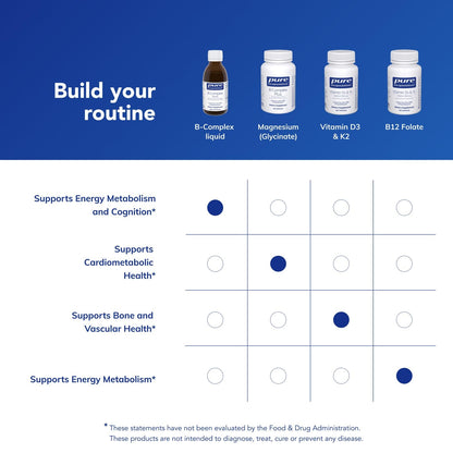 Pure Encapsulations B-Complex Liquid | Liquid Vitamin B Complex for Nerve & Energy Metabolism | Gluten Free & Vegetarian