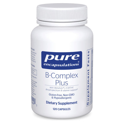 Pure Encapsulations B-Complex Plus – B Vitamins for Nervous System & Cardiovascular Health, Energy & Cognitive Support (120 Capsules)