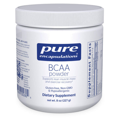 Pure Encapsulations BCAA Powder | Hypoallergenic Supplement to Support Muscle Function During Exercise | 8 Ounces