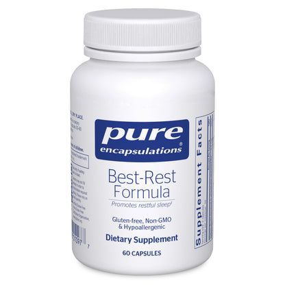Pure Encapsulations Best-Rest Formula | Restful Sleep & Relaxation | 60 Caps