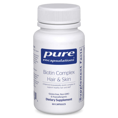 Pure Encapsulations Biotin Complex Hair & Skin | 60 Capsules