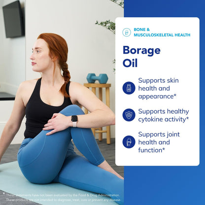 Pure Encapsulations Borage Oil | Hypoallergenic Dietary Supplement | 180 Softgel Capsules